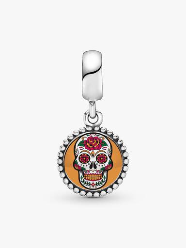 Charm Colgante Calavera Colorida