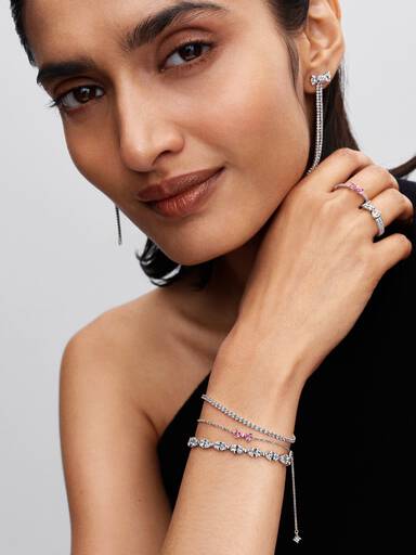 Brazalete de tenis brillante