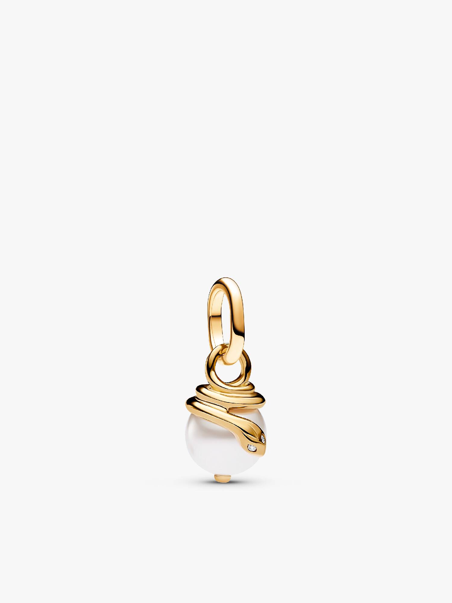 Charm Mini Colgante Serpiente Nacarada