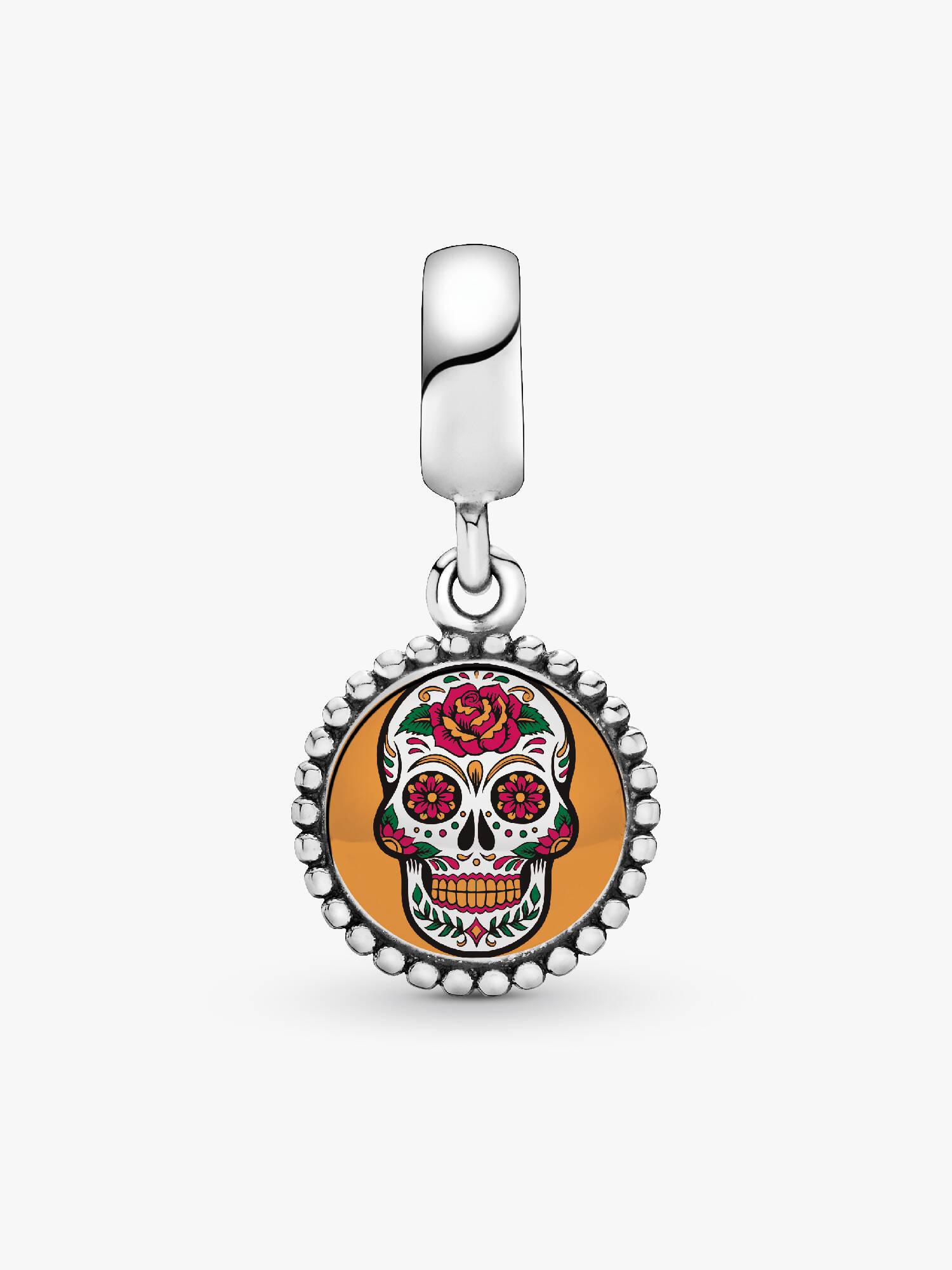 Charm Colgante Calavera Colorida