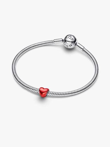 Mini charm Corazón Metálico Rojo