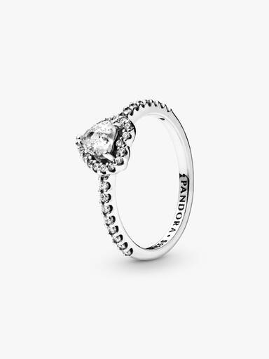 Anillo Corazón elevado