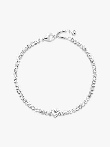 Brazalete de tenis Corazón reluciente