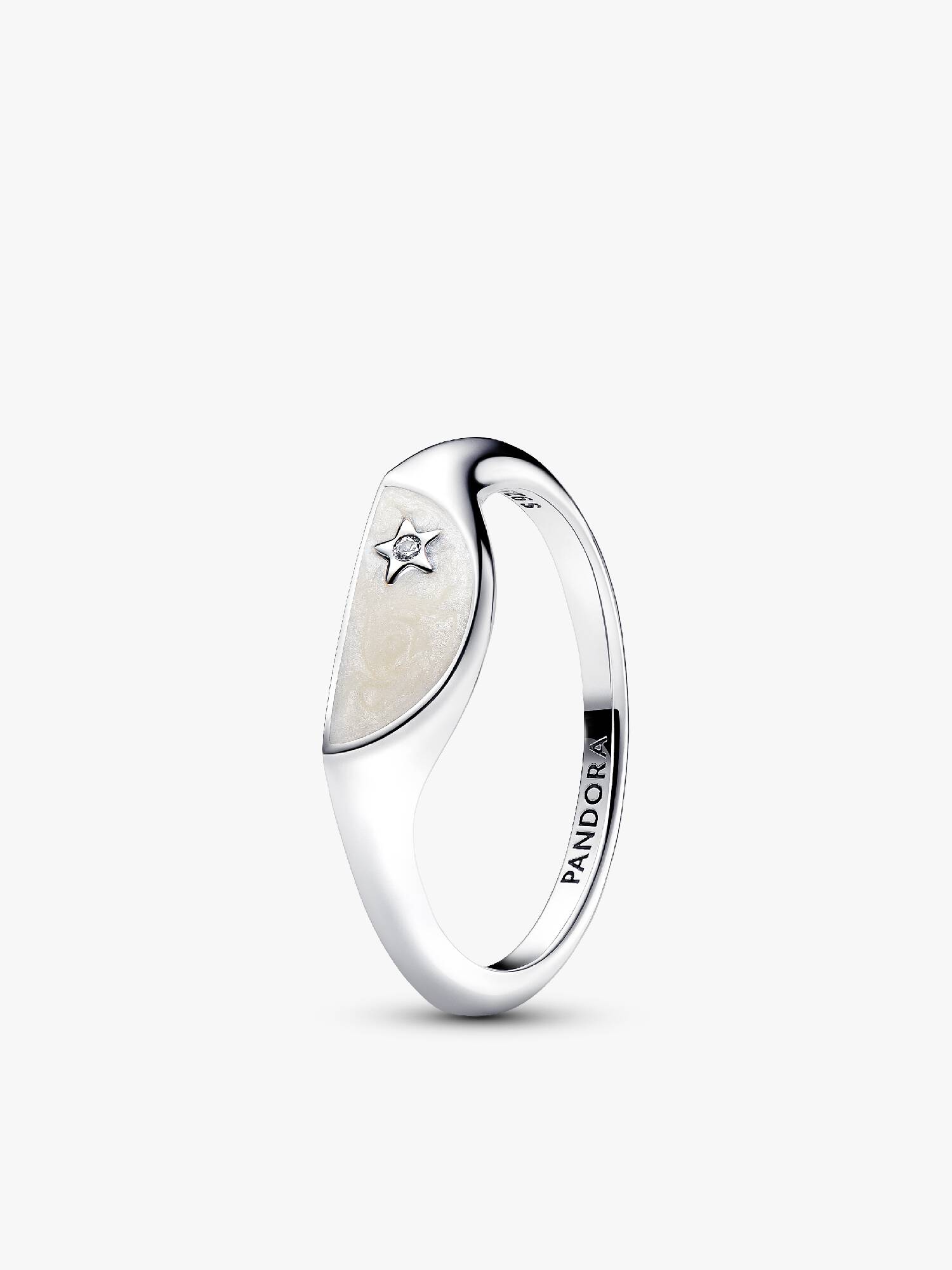 Anillo Medio Sello Esmaltado