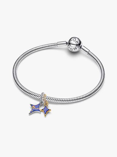 Charm Colgante Doble Divisible Estrellas