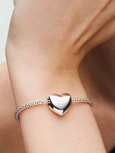 Charm Corazón Grande Grabable BE LOVE