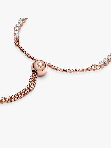 Brazalete de tenis deslizante reluciente