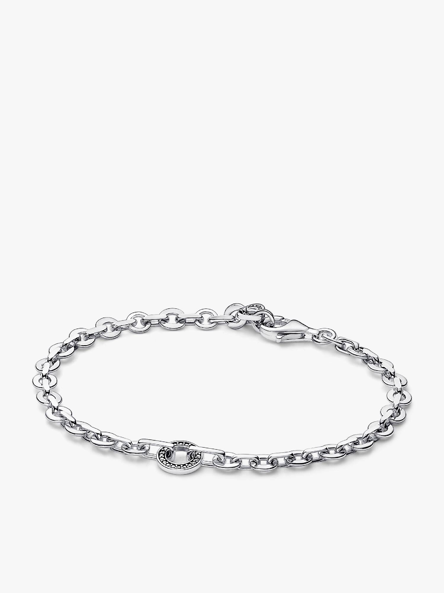 Brazalete de Cadena Gruesa en Pavé de Pandora Signature