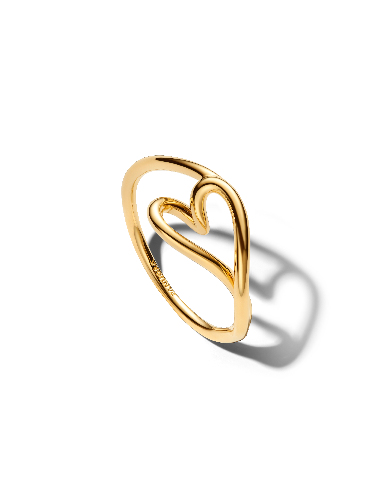 Anillo pequeño Corazón con forma orgánica
