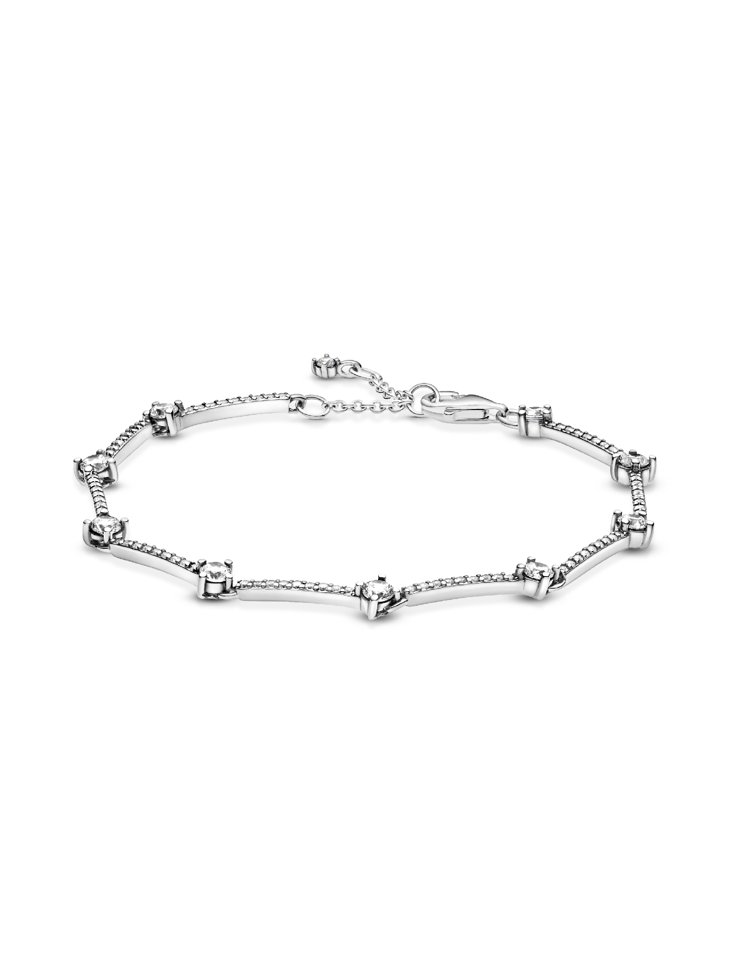 Pulsera Barras de Pavé Brillante
