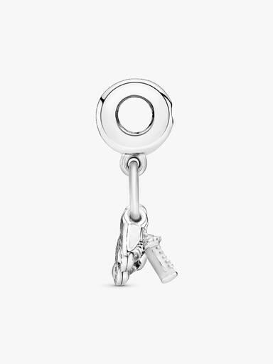 Charm colgante biberón y zapatos de bebé