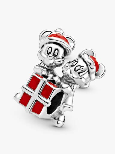 Charm Mickey Mouse y Minnie Mouse de Disney con regalo