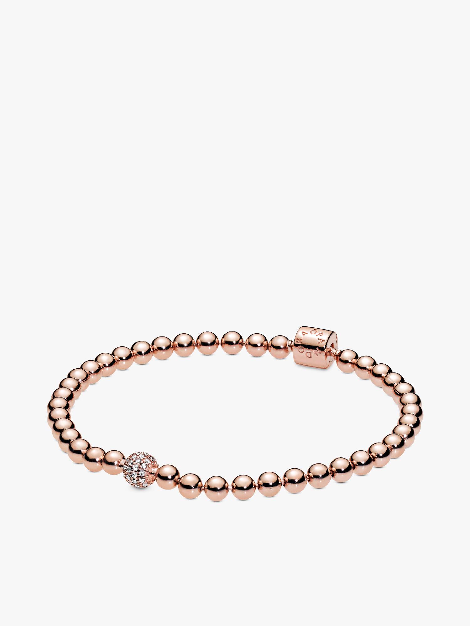 Brazalete de cuentas y pavé
