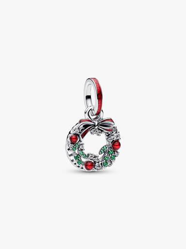 Charm doble Corona Navideña