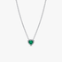 Collar Corazón elevado verde Collar Corazón elevado verde