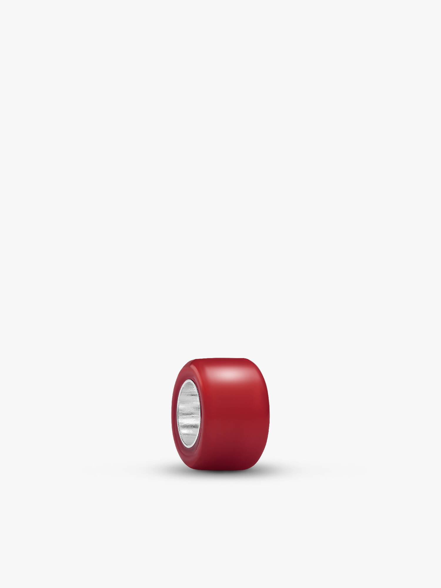 Mini charm de cristal Murano rojo
