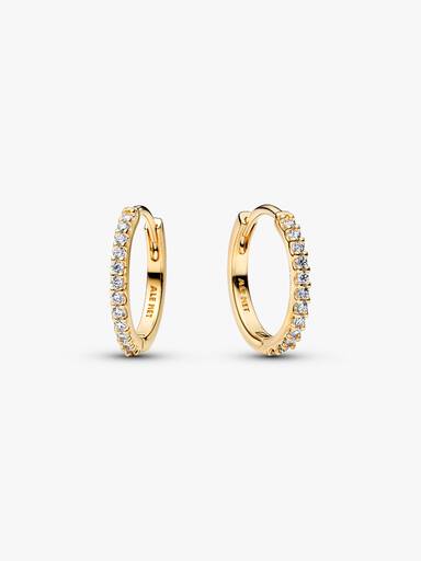 Aretes de Aro Mini Onda Resplandeciente