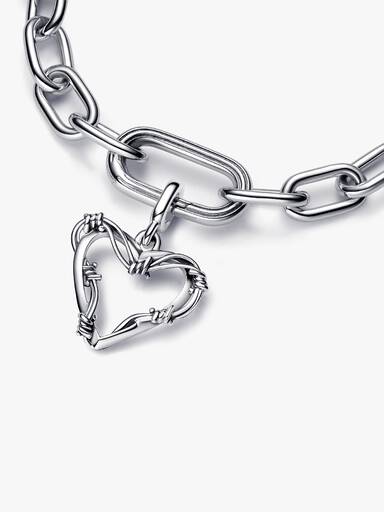 Charm Medallón Corazón de alambre Pandora ME