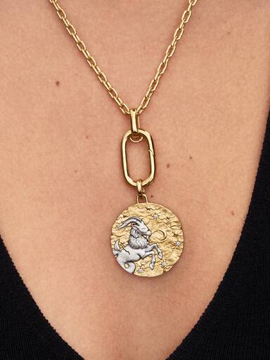 Charm Medallón grande Signo Zodical Capricornio