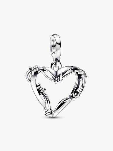 Charm Medallón Corazón de alambre Pandora ME