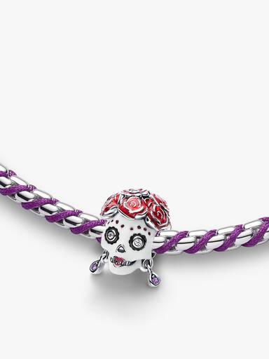Set de Regalo Brazalete con cordón púrpura y Catrina