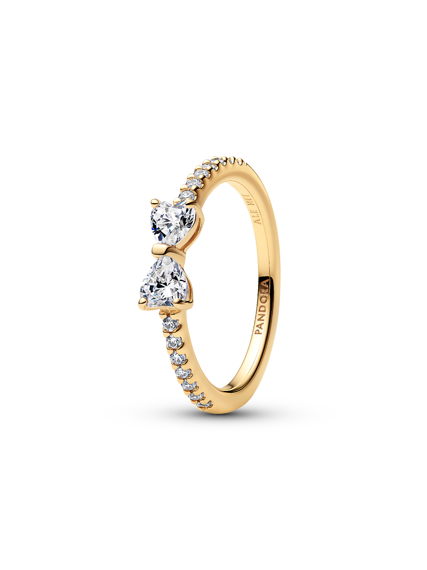 Anillo Moño Transparente reluciente