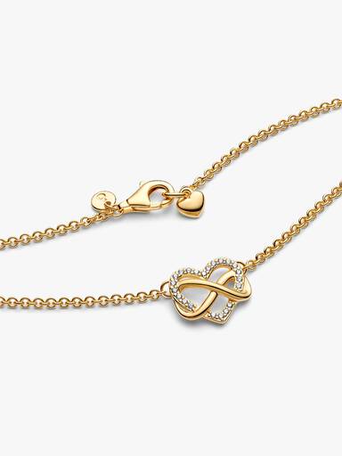 Collar collier Corazón infinito Brillante