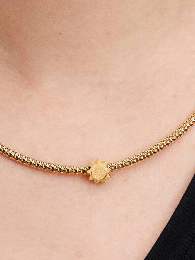 Mini Charm Sol con textura