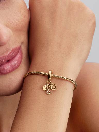 Charm Colgante de familia triple Infinito