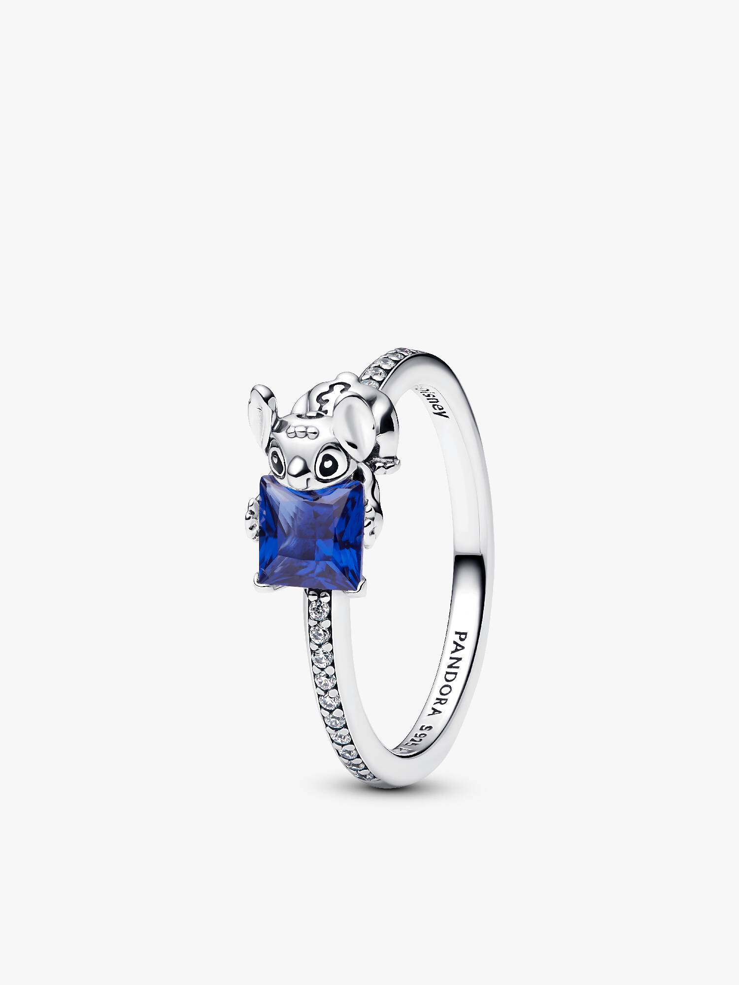 Anillo Stitch de Disney con Piedra Rosada