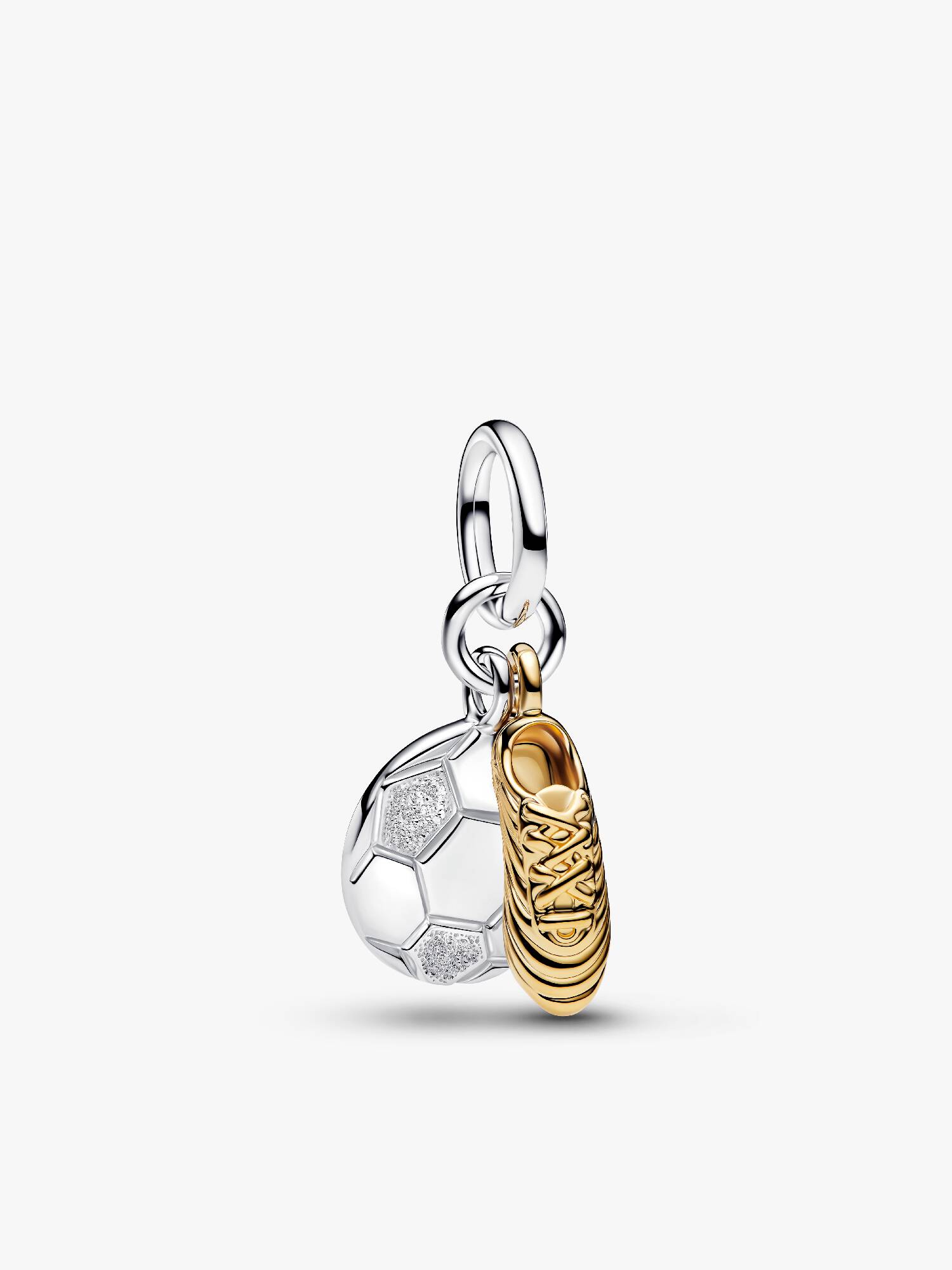 Charm colgante doble tenis de fútbol