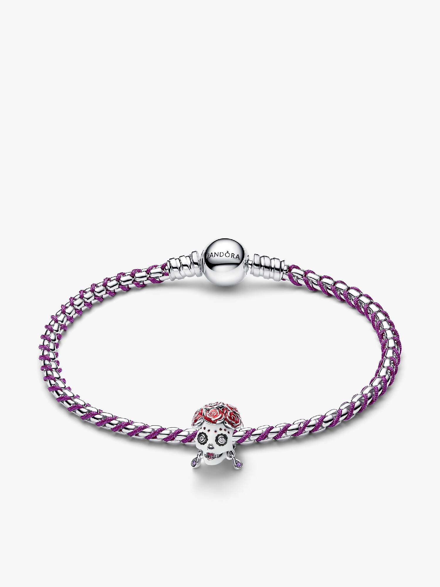 Set de Regalo Brazalete con cordón púrpura y Catrina