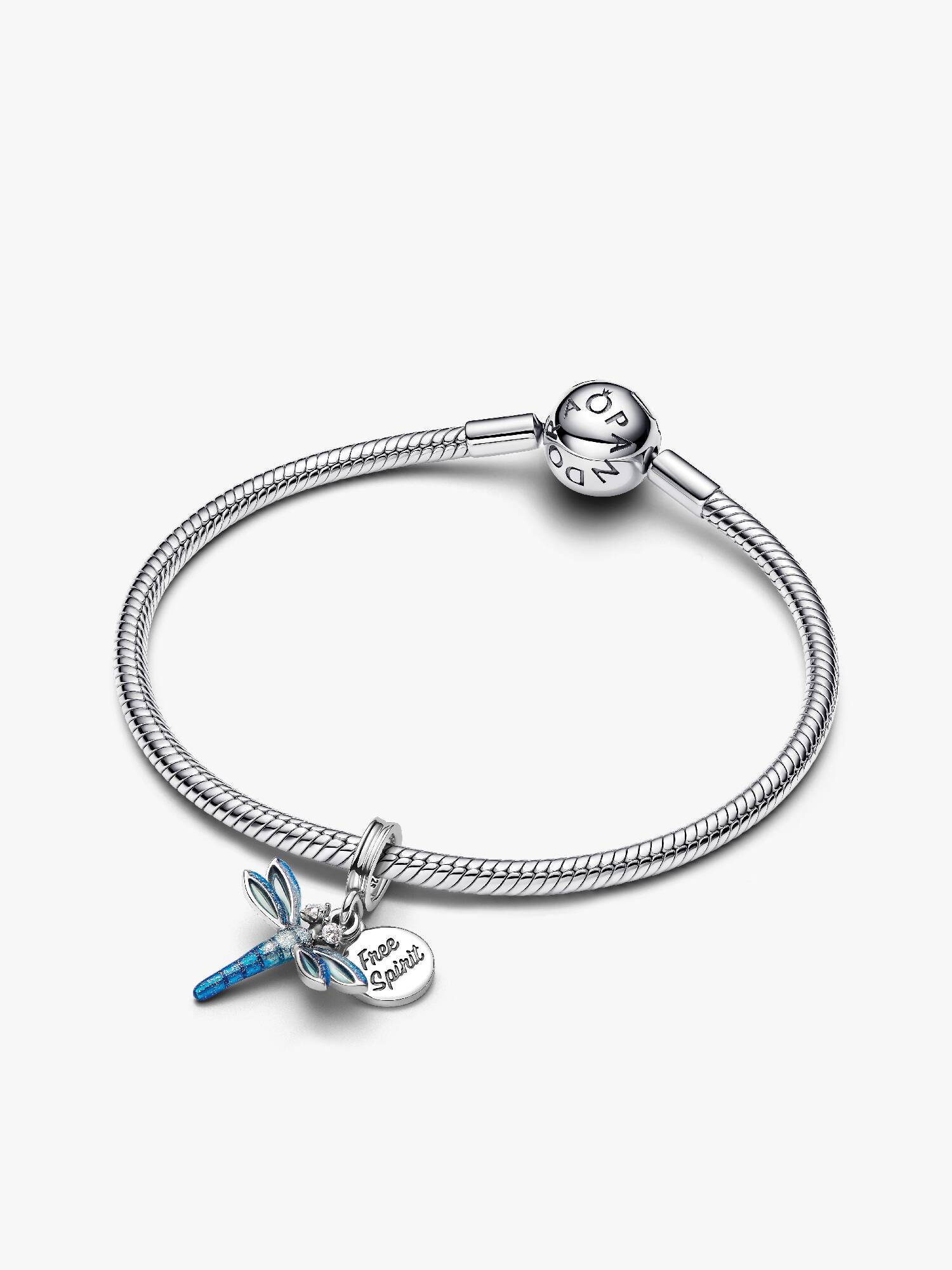 Set de Pulsera con Charm Colgante de Libélula