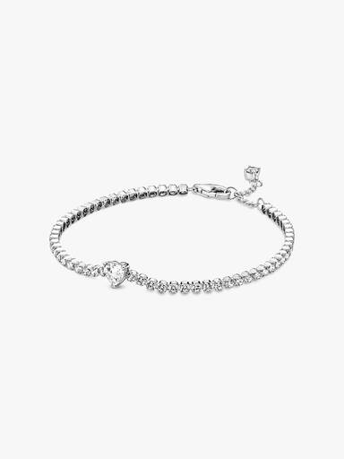 Brazalete de tenis Corazón reluciente