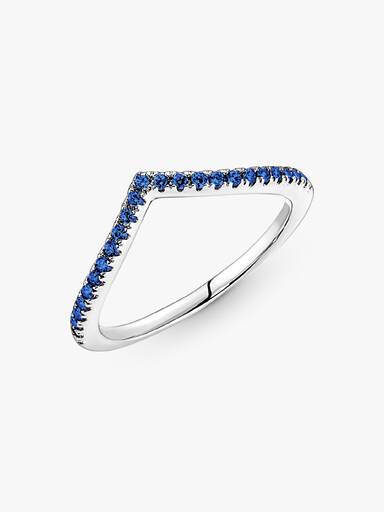 Anillo Deseo reluciente azul Pandora Timeless