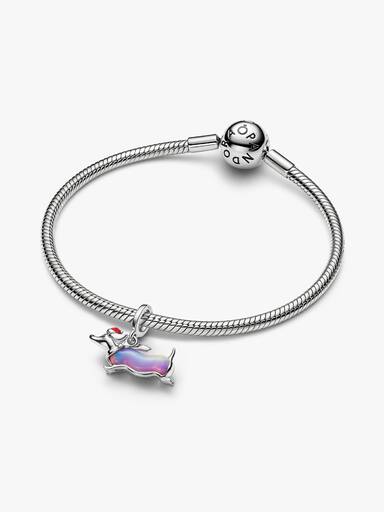 Charm colgante Perro Salchicha Navideño