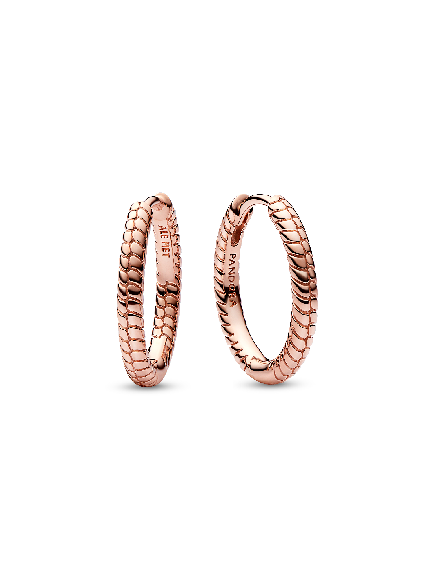 Aretes de aro con charm pequeño de Pandora Moments