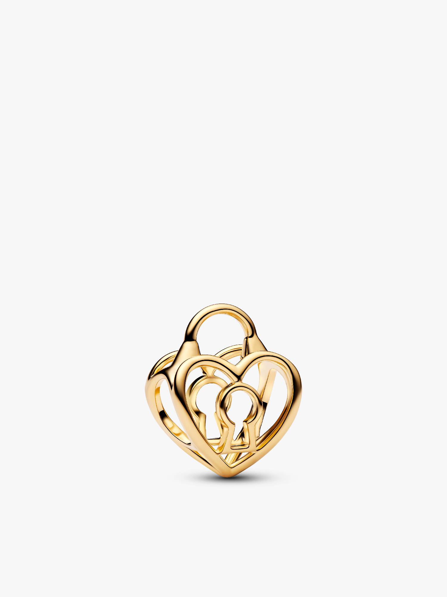 Charm calado Corazón con candado