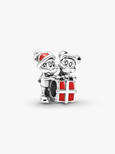 Charm Mickey Mouse y Minnie Mouse de Disney con regalo