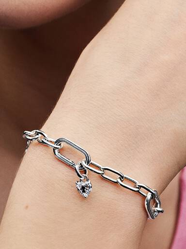 Charm Mini Colgante Corazón Ojo de Cerradura