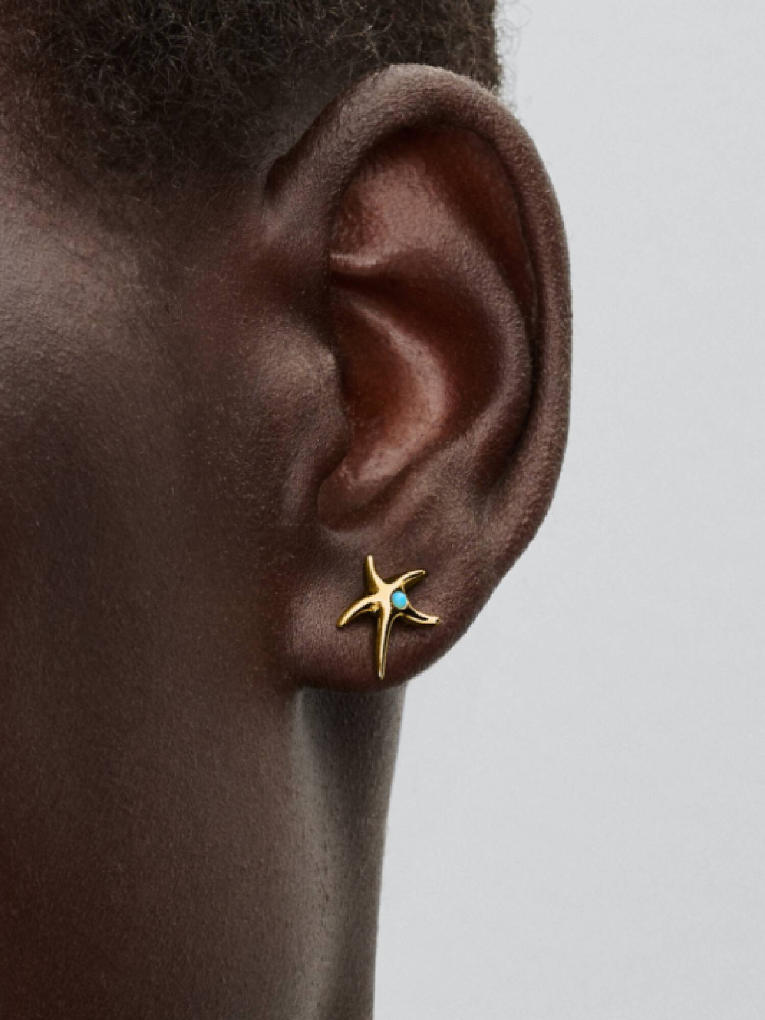 Aretes de botón Estrella de Mar