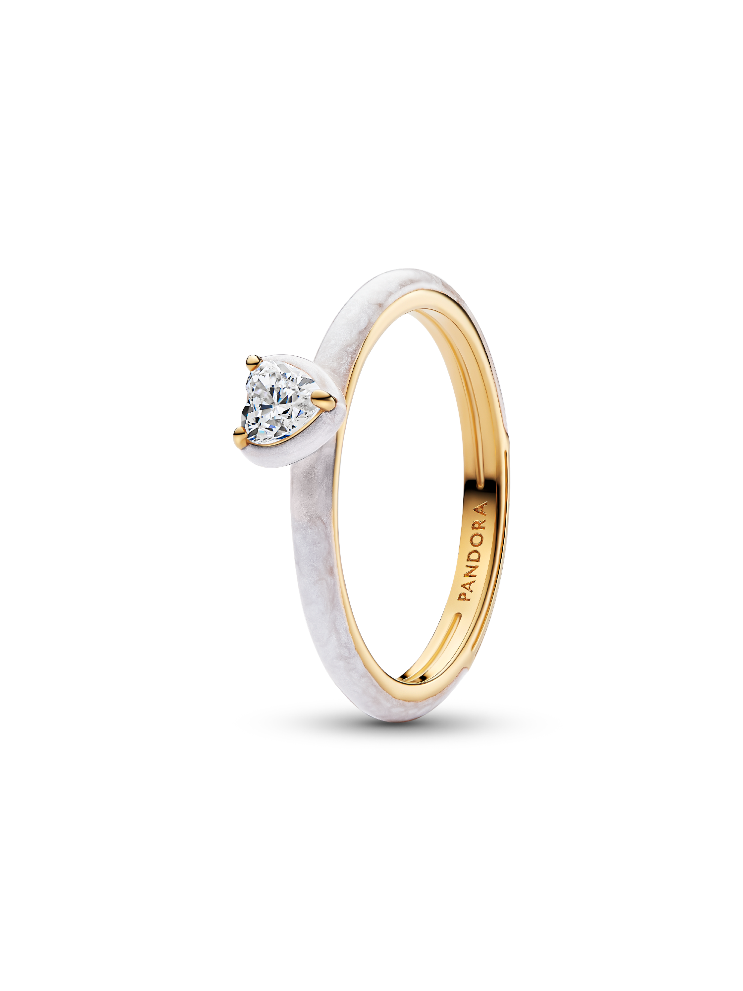 Anillo Corazón Chakra Blanco