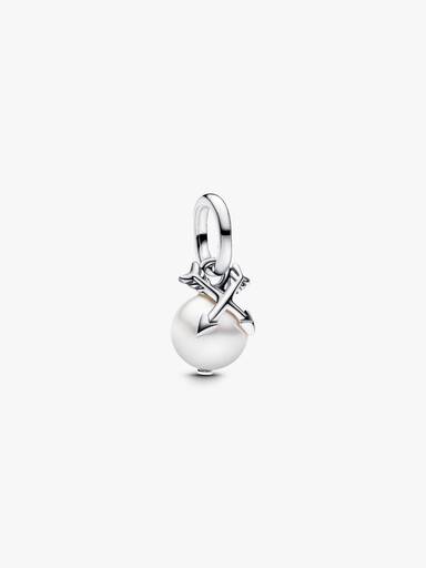 Charm Mini Colgante Perla y Flechas