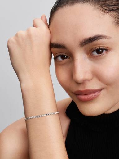 Brazalete de tenis brillante