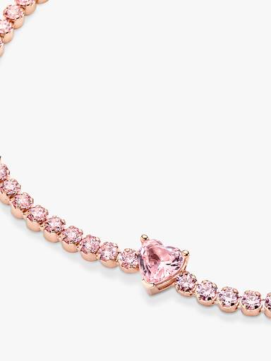 Brazalete de tenis Corazón reluciente