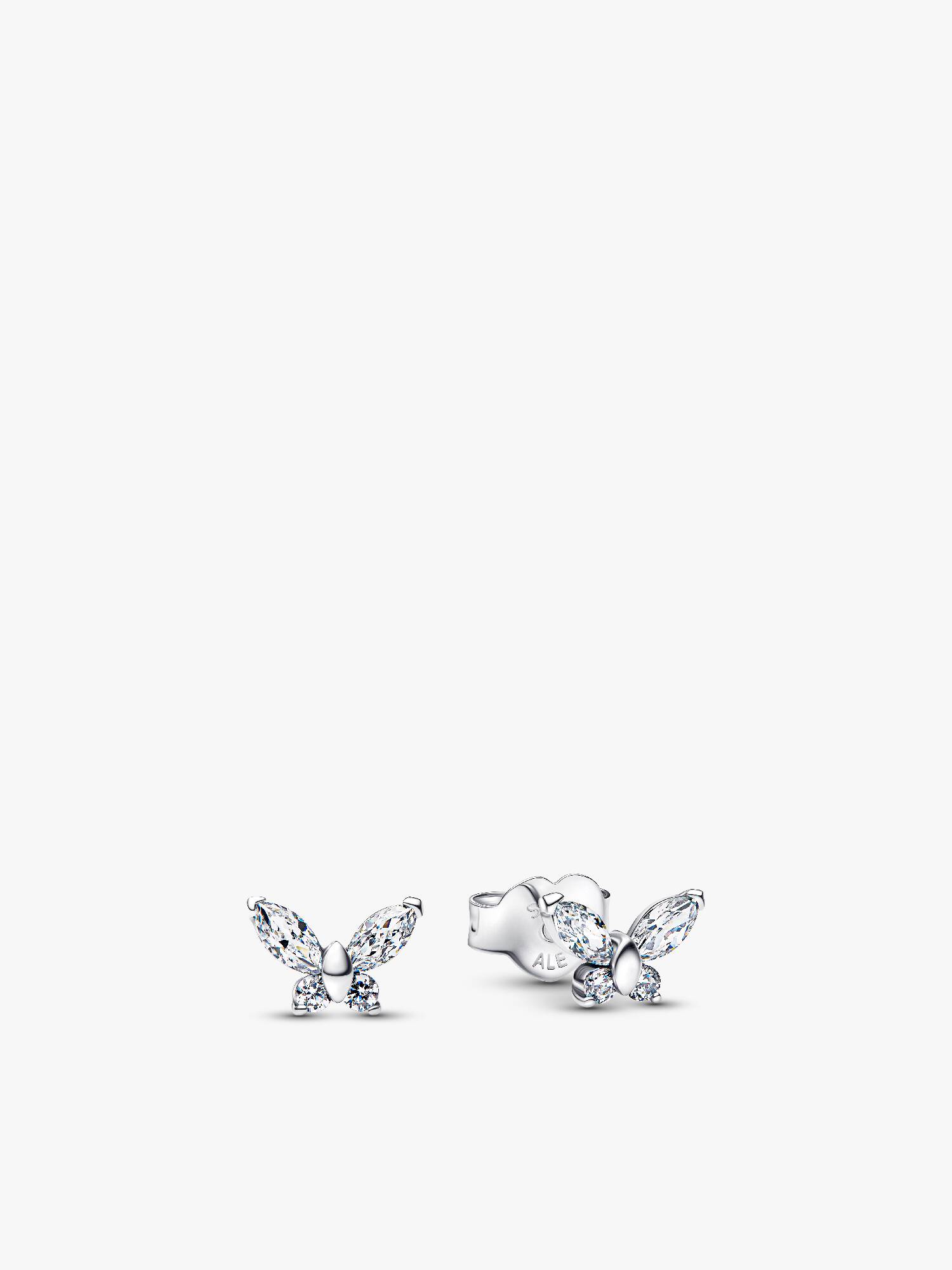Aretes de botón Mariposa