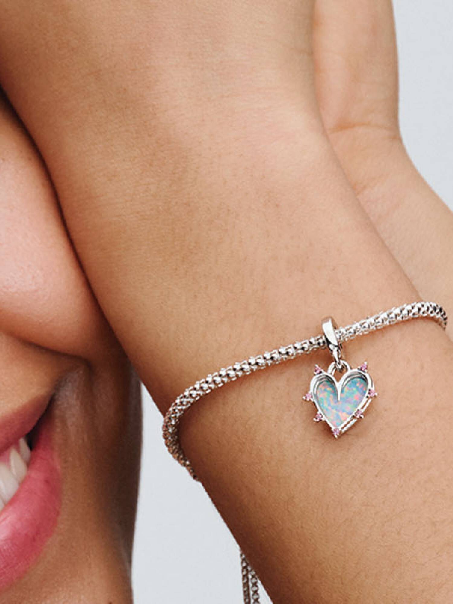 Charm Colgante Doble Amistad Opalescente