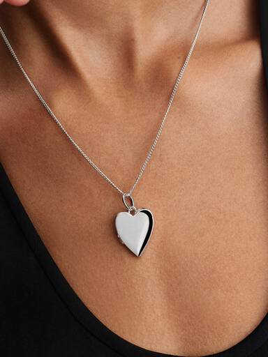 Colgante Placa grabable Corazón que se puede abrir