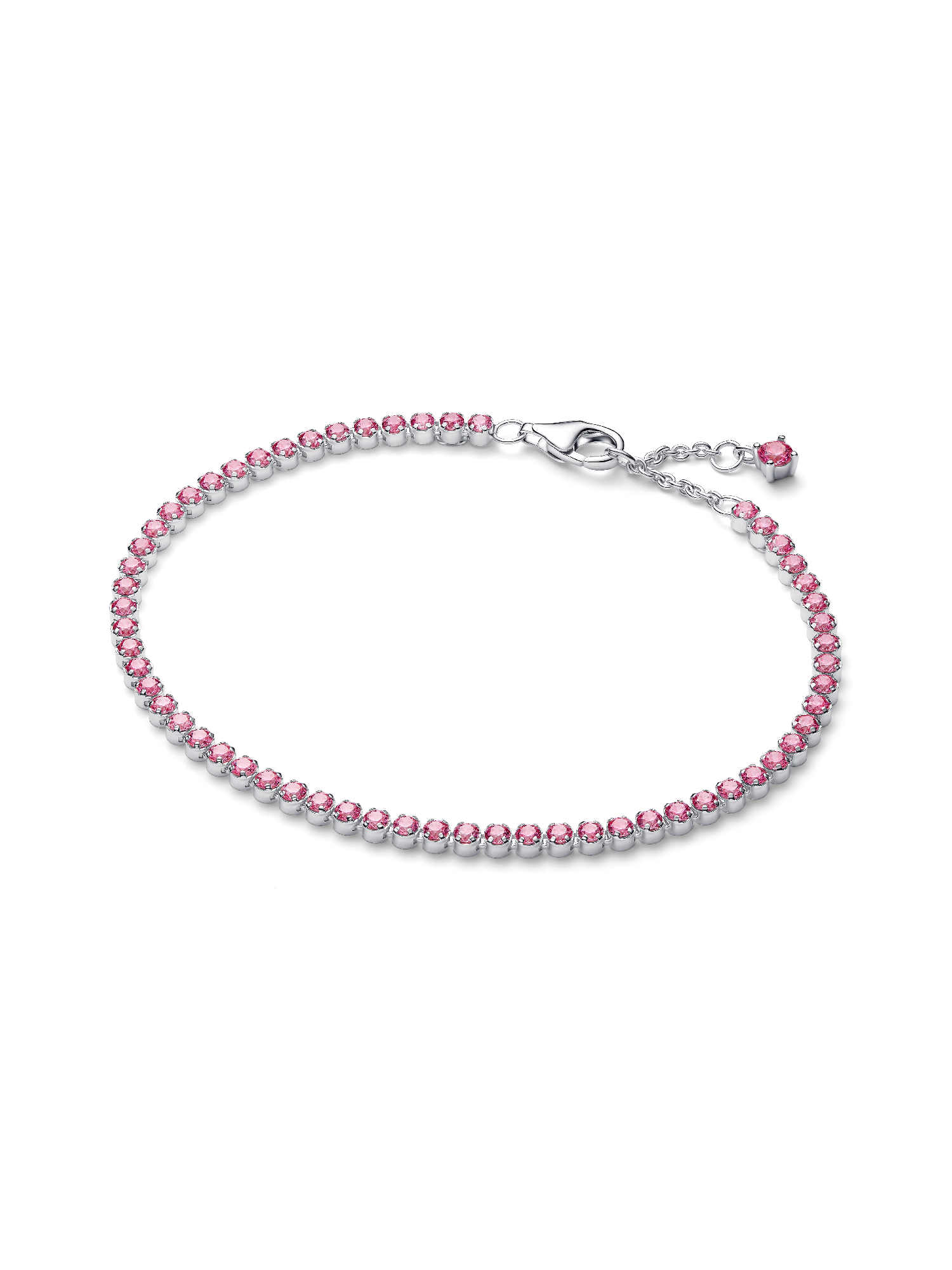 Brazalete de tenis pequeño rosado