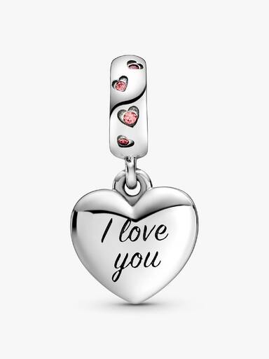 Charm colgante Corazón con la inscripción Mamá
